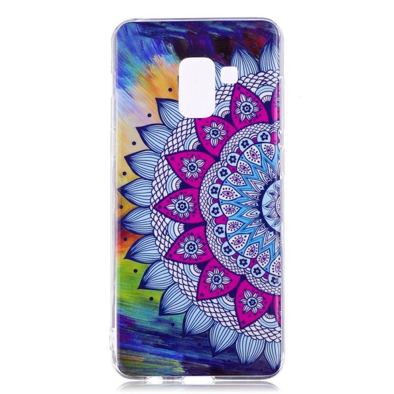 Kryt Samsung Galaxy A8 2018 Fluorescenční Barevná Mandala