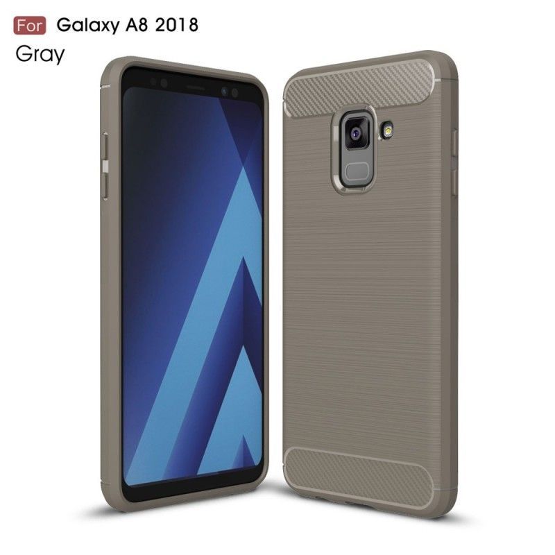 Kryt Samsung Galaxy A8 Kartáčované Uhlíkové Vlákno