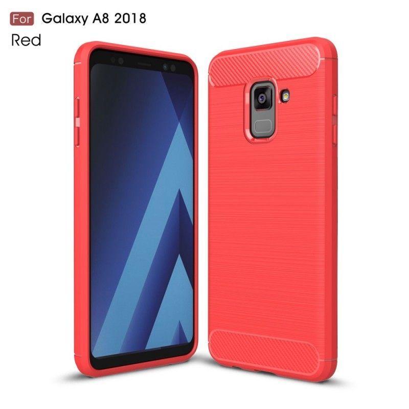 Kryt Samsung Galaxy A8 Kartáčované Uhlíkové Vlákno