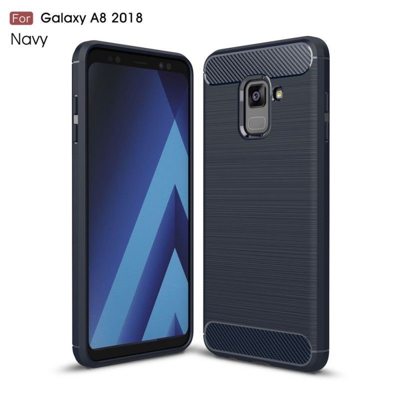 Kryt Samsung Galaxy A8 Kartáčované Uhlíkové Vlákno