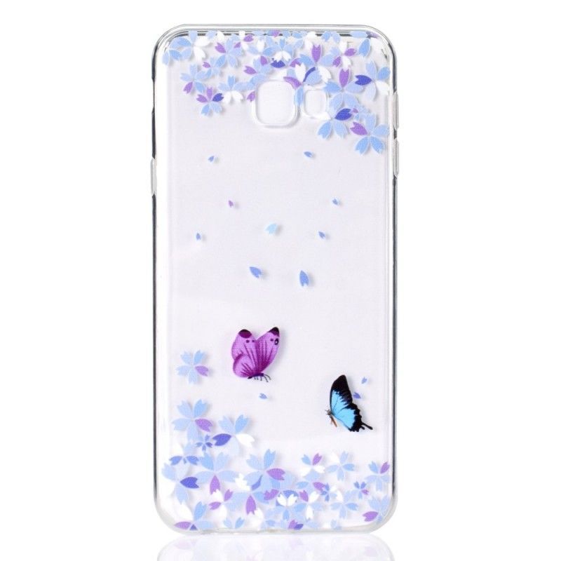 Kryt Samsung Galaxy J4 Plus Průhlední Motýli A Květiny