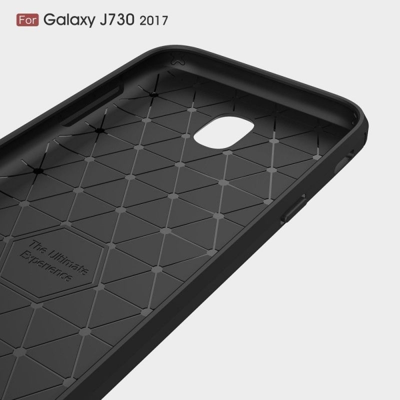 Kryt Samsung Galaxy J7 2017 Kartáčované Uhlíkové Vlákno