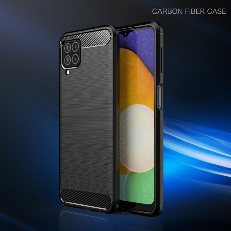 Kryt Samsung Galaxy M32 Kartáčované Uhlíkové Vlákno