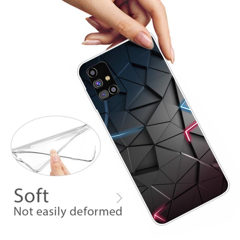 Kryt Samsung Galaxy M51 Flexibilní Geometrie