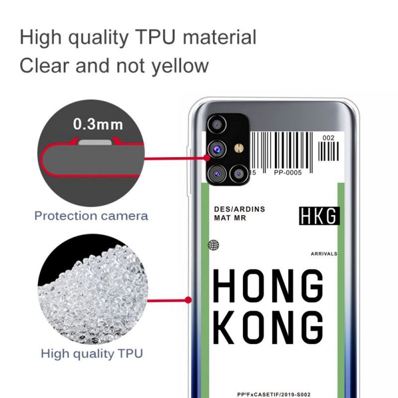 Kryt Samsung Galaxy M51 Palubní Vstupenka Do Hong Kongu