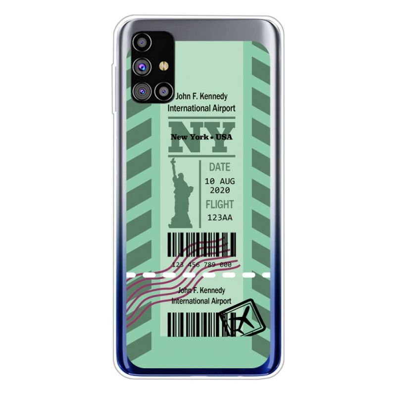 Kryt Samsung Galaxy M51 Palubní Vstupenka Do New Yorku