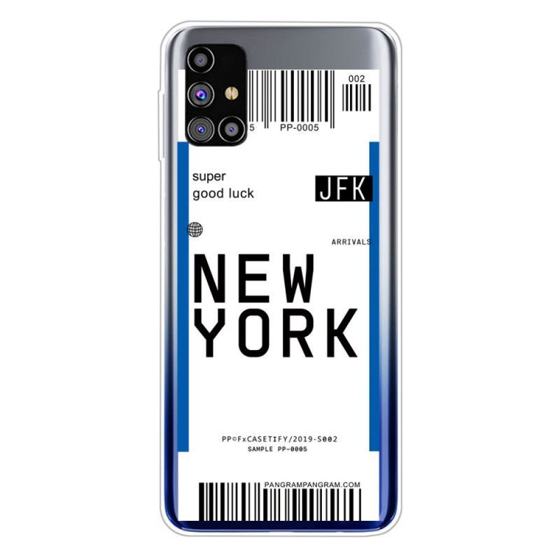 Kryt Samsung Galaxy M51 Palubní Vstupenka Do New Yorku