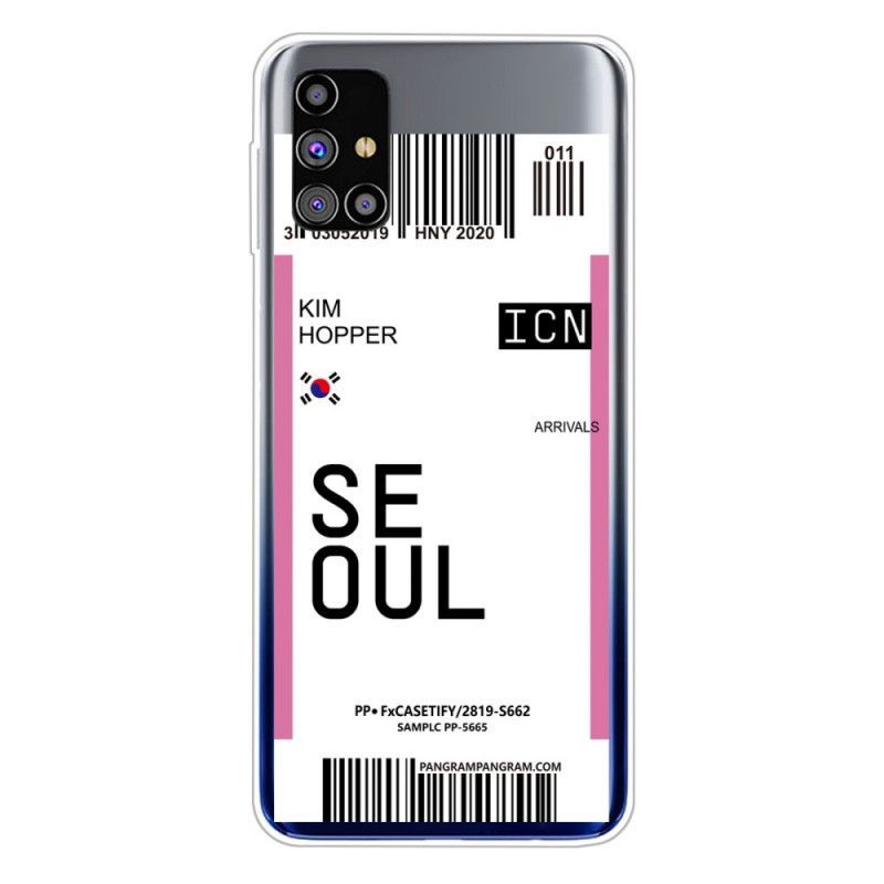 Kryt Samsung Galaxy M51 Palubní Vstupenka Do Soulu