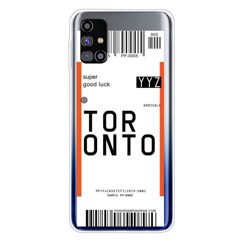 Kryt Samsung Galaxy M51 Palubní Vstupenka Do Toronta