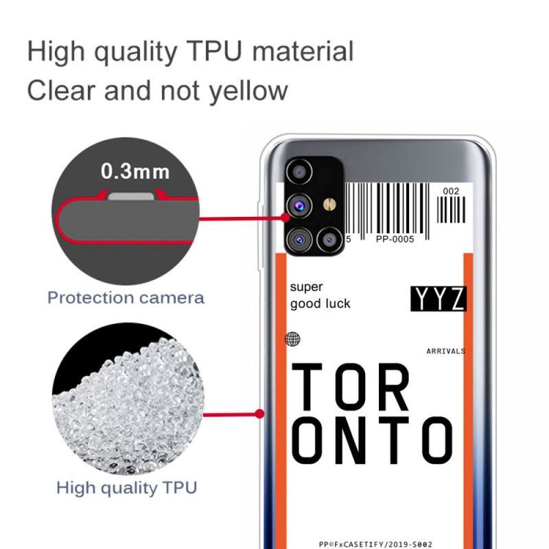 Kryt Samsung Galaxy M51 Palubní Vstupenka Do Toronta