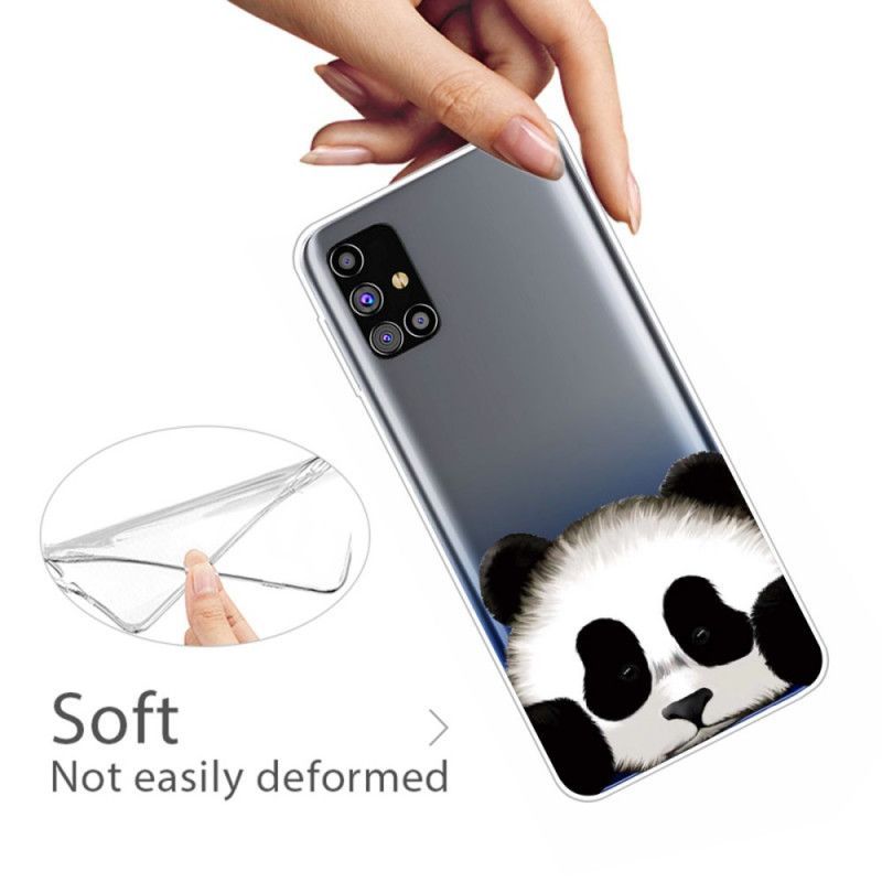 Kryt Samsung Galaxy M51 Panda Průhledná