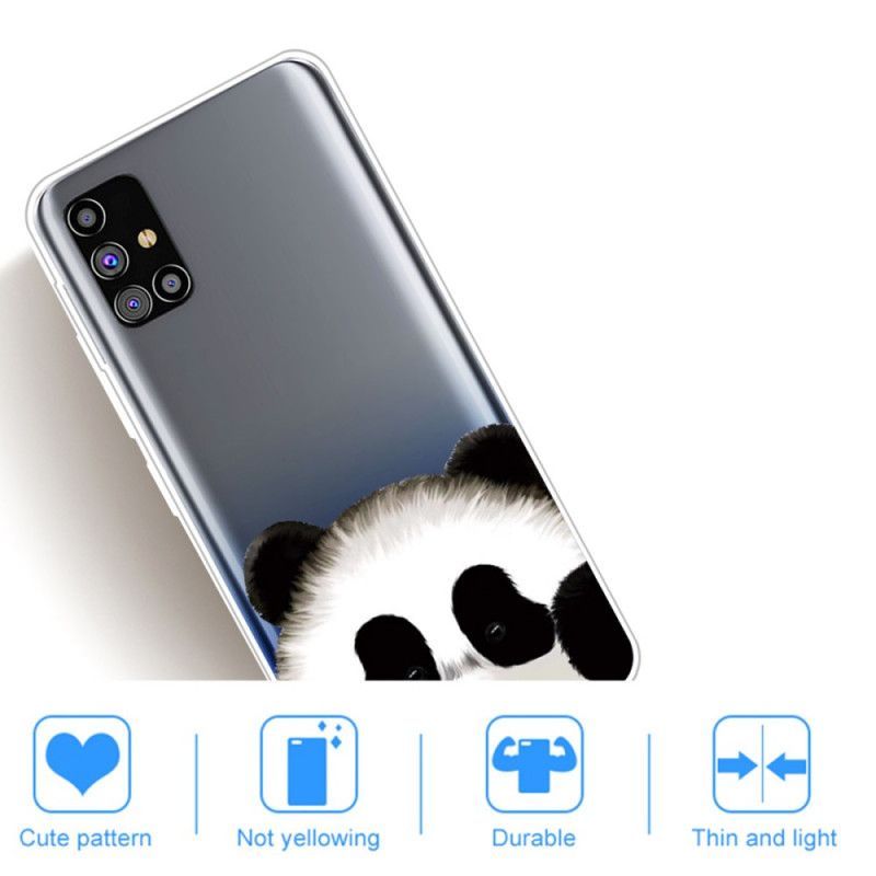 Kryt Samsung Galaxy M51 Panda Průhledná