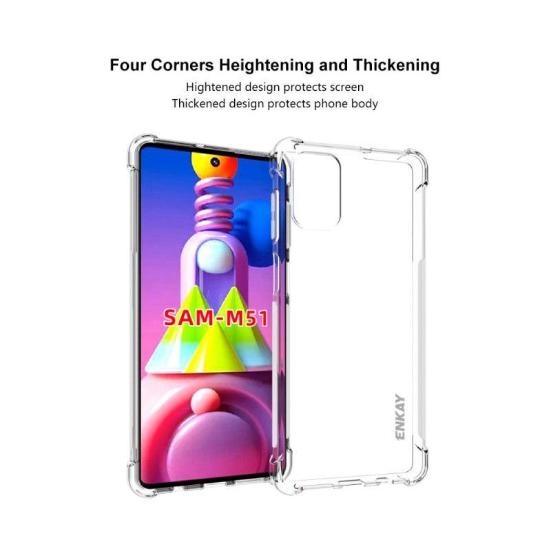 Kryt Samsung Galaxy M51 Transparentní Enkay