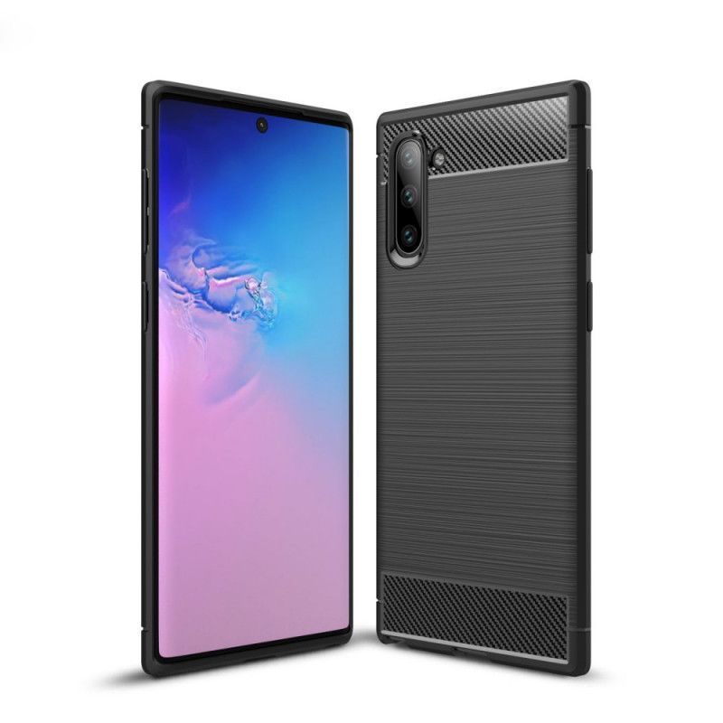 Kryt Samsung Galaxy Note 10 Kartáčované Uhlíkové Vlákno