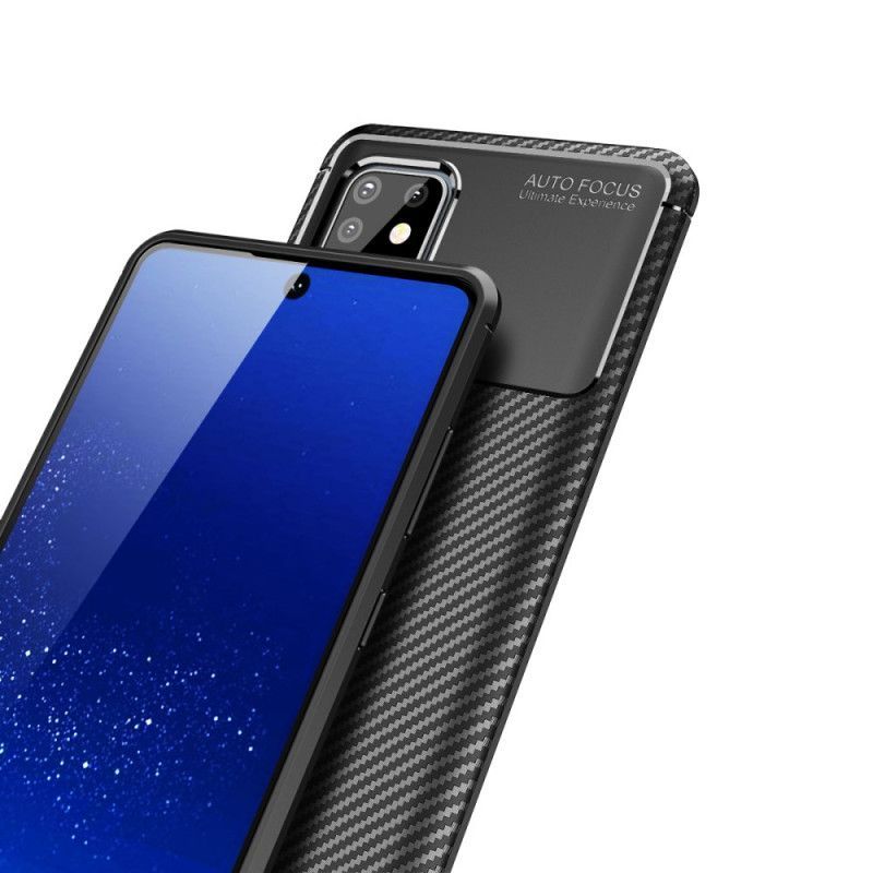 Kryt Samsung Galaxy Note 10 Lite Flexibilní Textura Uhlíkových Vláken