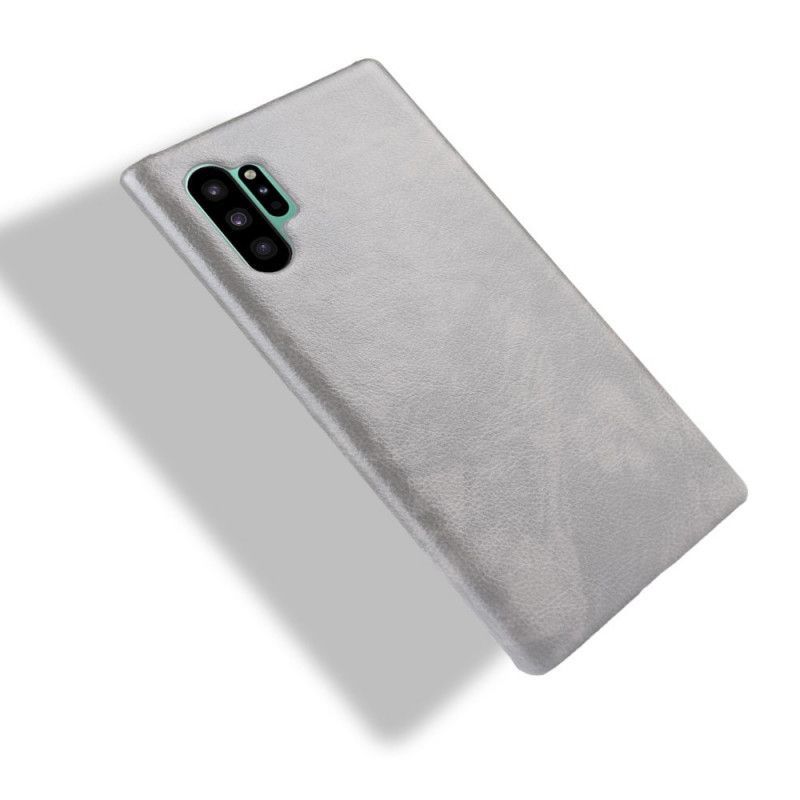 Kryt Samsung Galaxy Note 10 Plus Klasický Kožený Efekt Liči