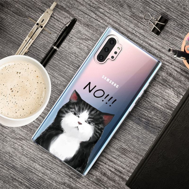 Kryt Samsung Galaxy Note 10 Plus Kočka Která Říká Ne