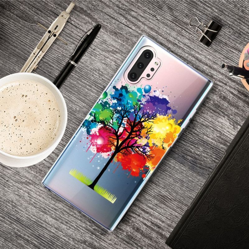 Kryt Samsung Galaxy Note 10 Plus Průhledný Akvarelový Strom