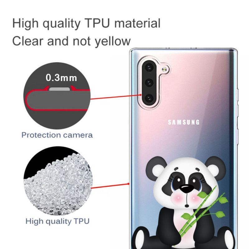 Kryt Samsung Galaxy Note 10 Průhledná Smutná Panda