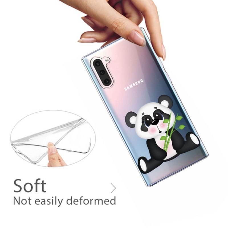 Kryt Samsung Galaxy Note 10 Průhledná Smutná Panda