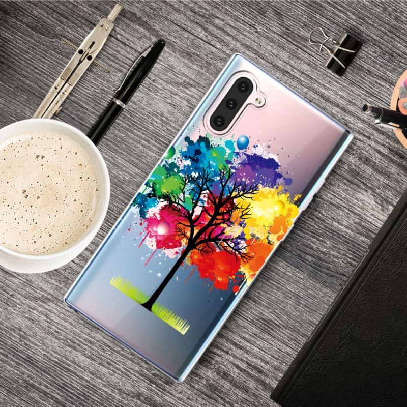 Kryt Samsung Galaxy Note 10 Průhledný Akvarelový Strom