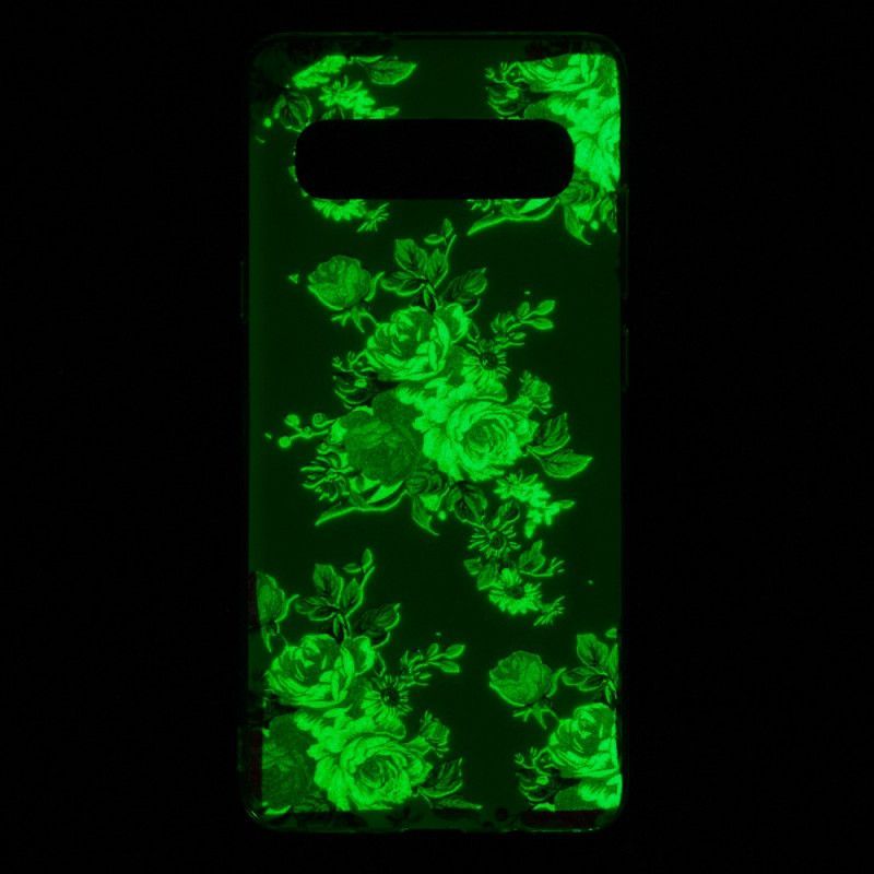 Kryt Samsung Galaxy S10 5g Fluorescenční Květiny Svobody