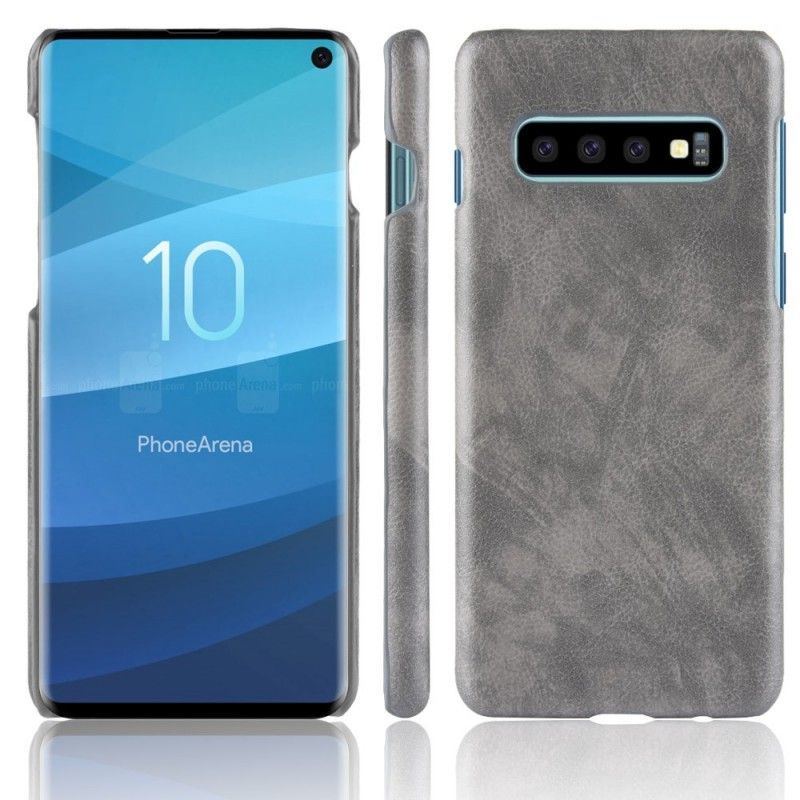 Kryt Samsung Galaxy S10 Efekt Kůže Litchi