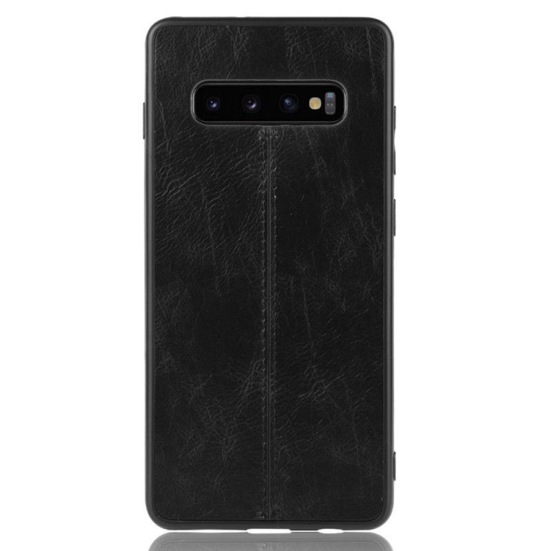 Kryt Samsung Galaxy S10 Efekt Kůže Ve Švu