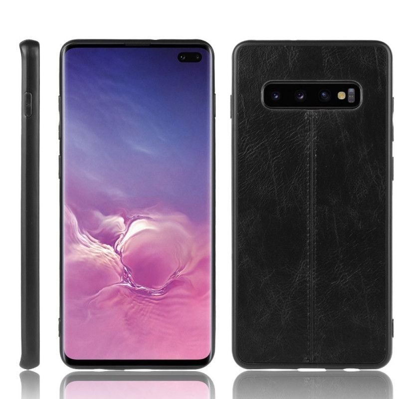 Kryt Samsung Galaxy S10 Efekt Kůže Ve Švu