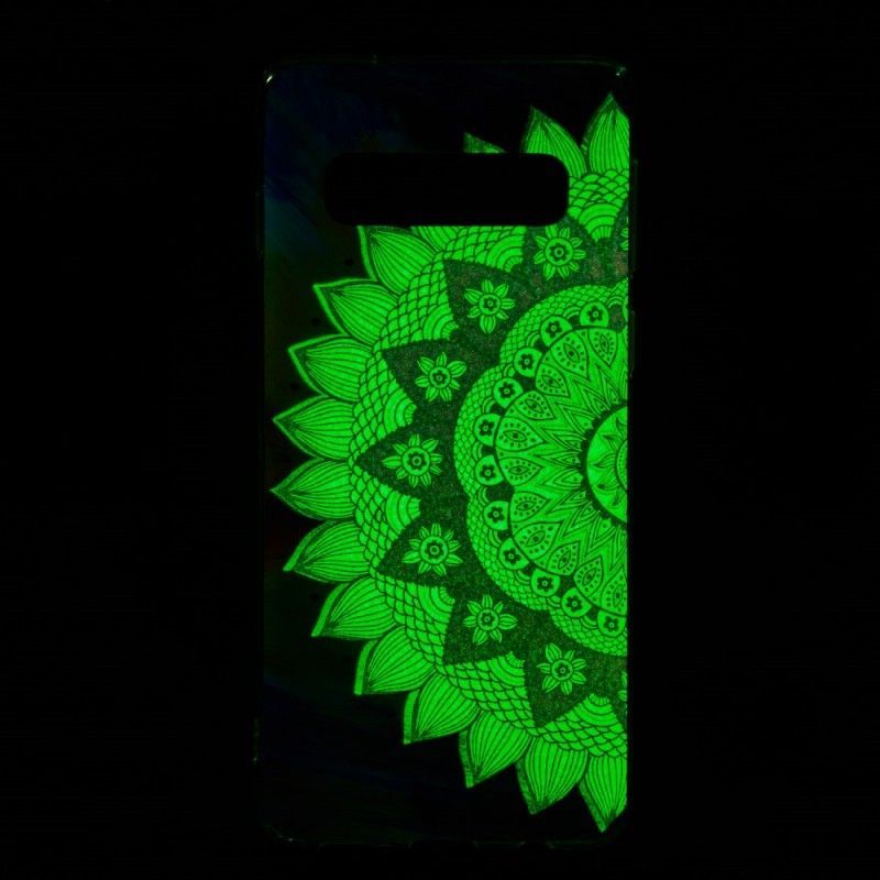 Kryt Samsung Galaxy S10 Fluorescenční Barevná Mandala