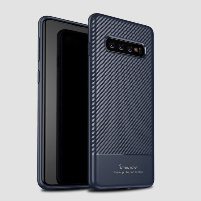 Kryt Samsung Galaxy S10 Ipaky Uhlíkové Vlákno