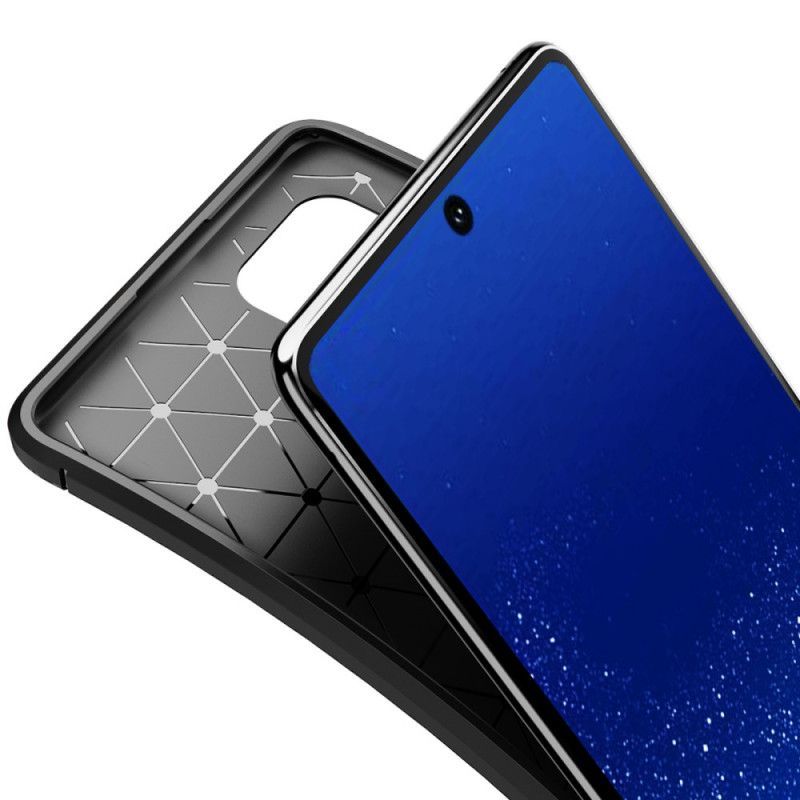 Kryt Samsung Galaxy S10 Lite Flexibilní Textura Uhlíkových Vláken