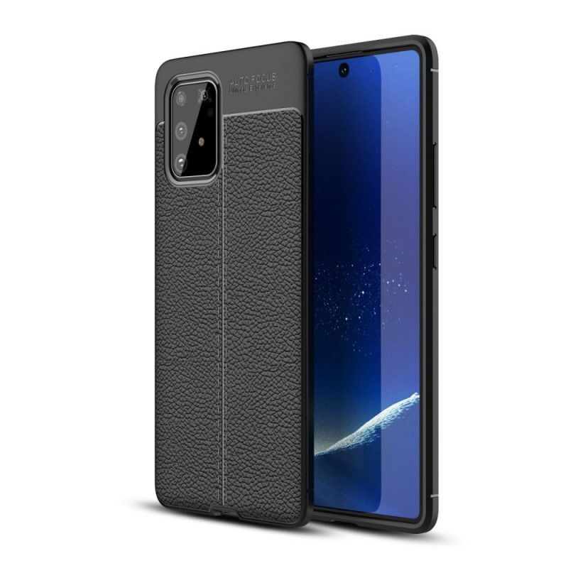 Kryt Samsung Galaxy S10 Lite Litchi S Dvojitým Koženým Efektem