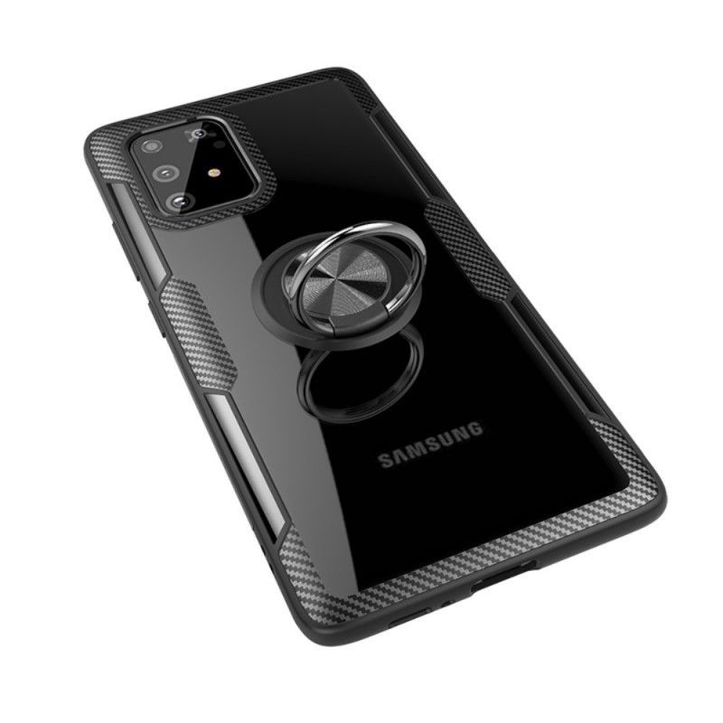 Kryt Samsung Galaxy S10 Lite Uhlíkové Vlákno S Kovovým Prstencem