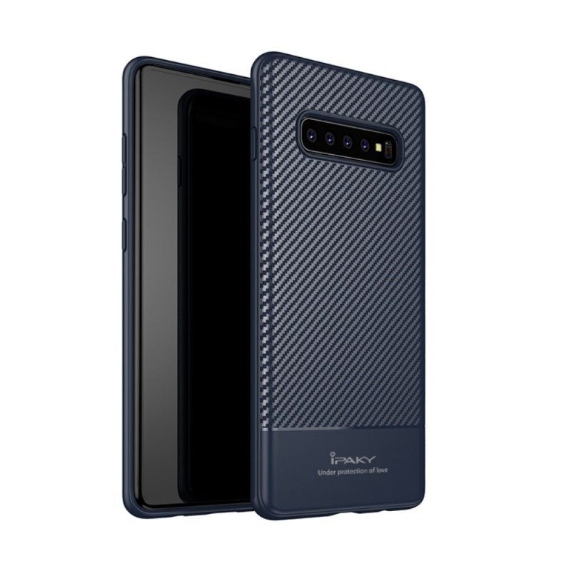 Kryt Samsung Galaxy S10 Plus Ipaky Uhlíkové Vlákno