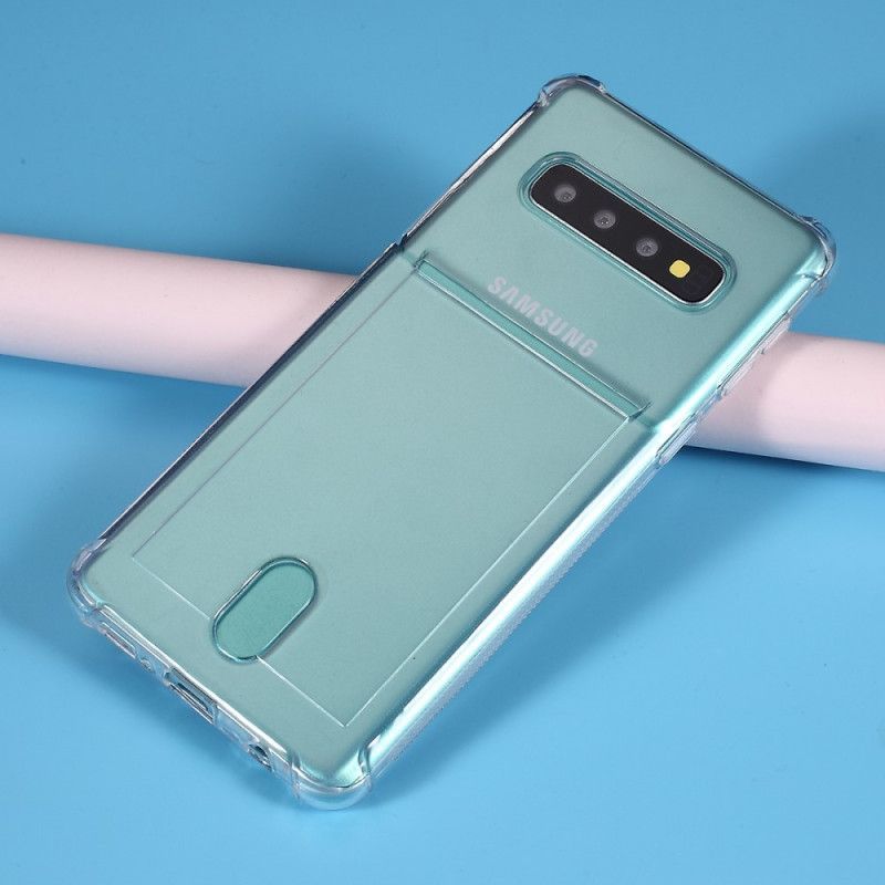 Kryt Samsung Galaxy S10 Průhledný Držák Karty