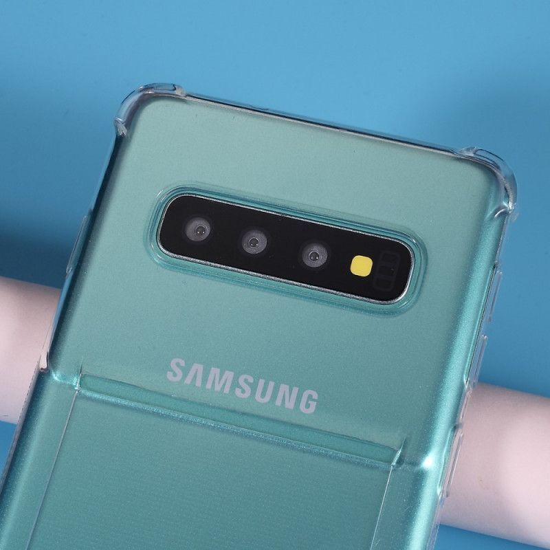 Kryt Samsung Galaxy S10 Průhledný Držák Karty