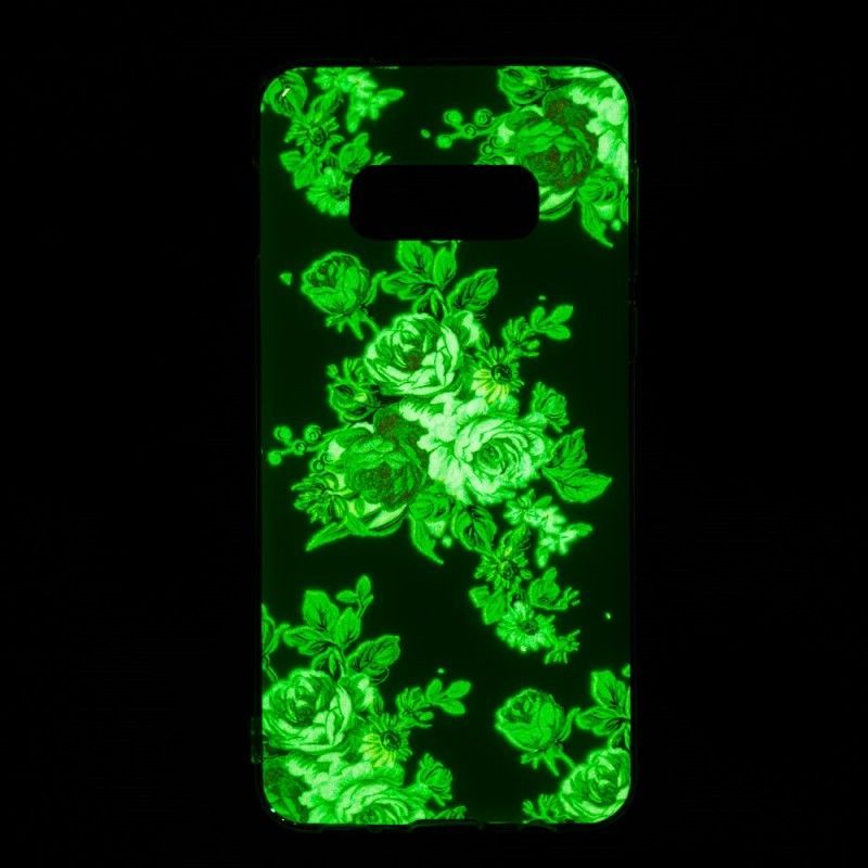 Kryt Samsung Galaxy S10e Fluorescenční Květiny Svobody