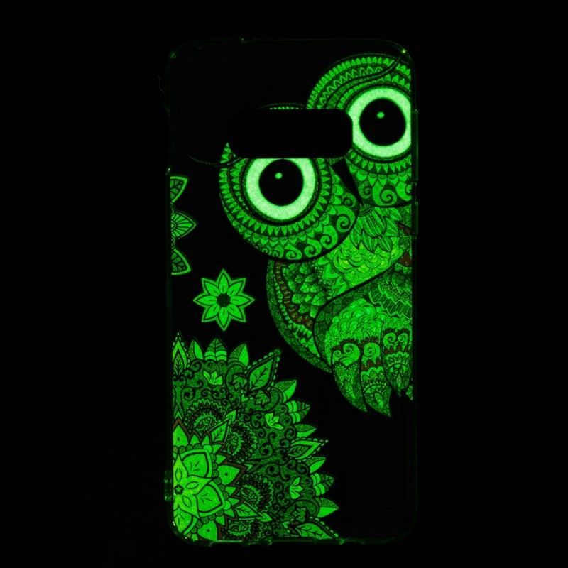 Kryt Samsung Galaxy S10e Fluorescenční Mandala Sova