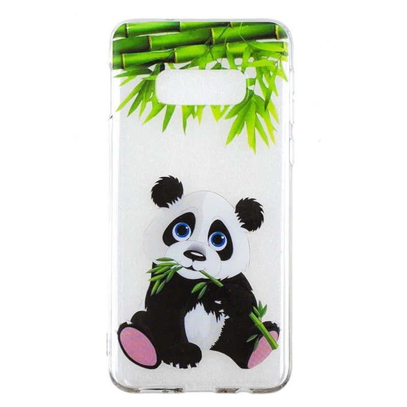 Kryt Samsung Galaxy S10e Průhledná Panda Jíst