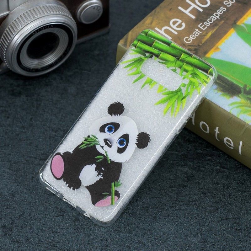 Kryt Samsung Galaxy S10e Průhledná Panda Jíst