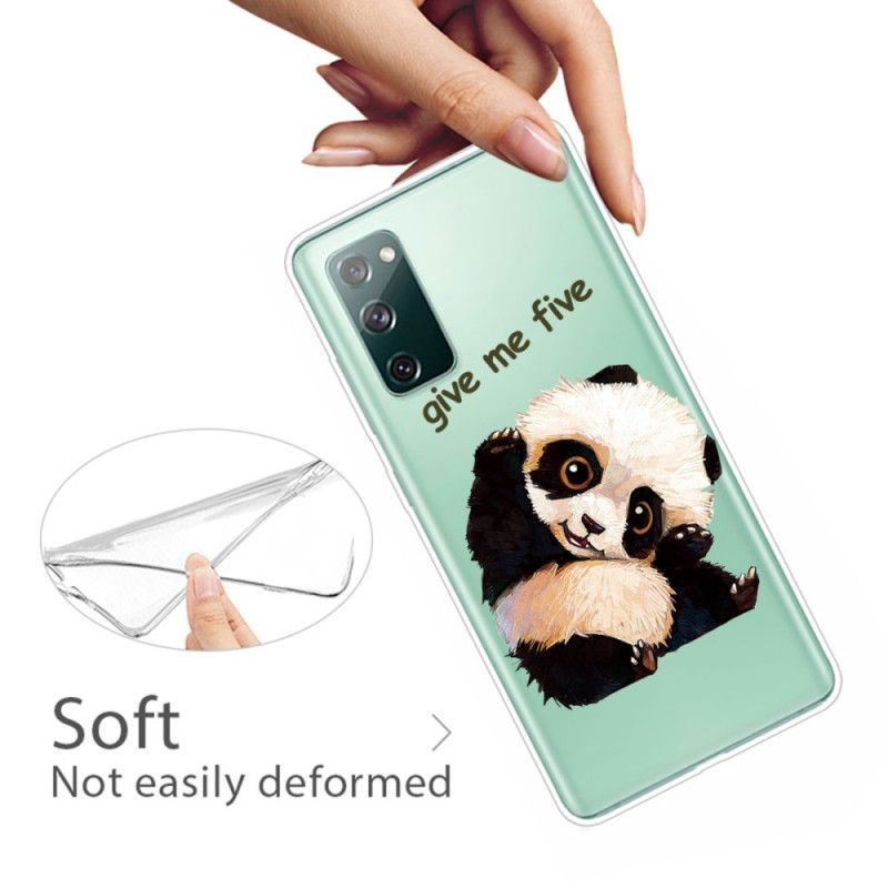 Kryt Samsung Galaxy S20 Fe Průhledná Panda Dej Mi Pět