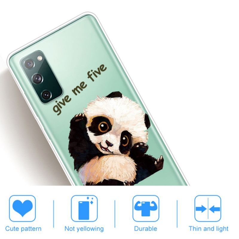 Kryt Samsung Galaxy S20 Fe Průhledná Panda Dej Mi Pět