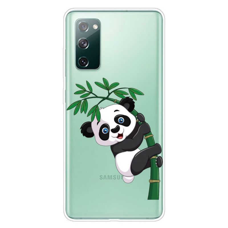 Kryt Samsung Galaxy S20 Fe Průhledná Panda Na Bambusu