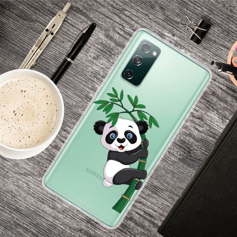 Kryt Samsung Galaxy S20 Fe Průhledná Panda Na Bambusu