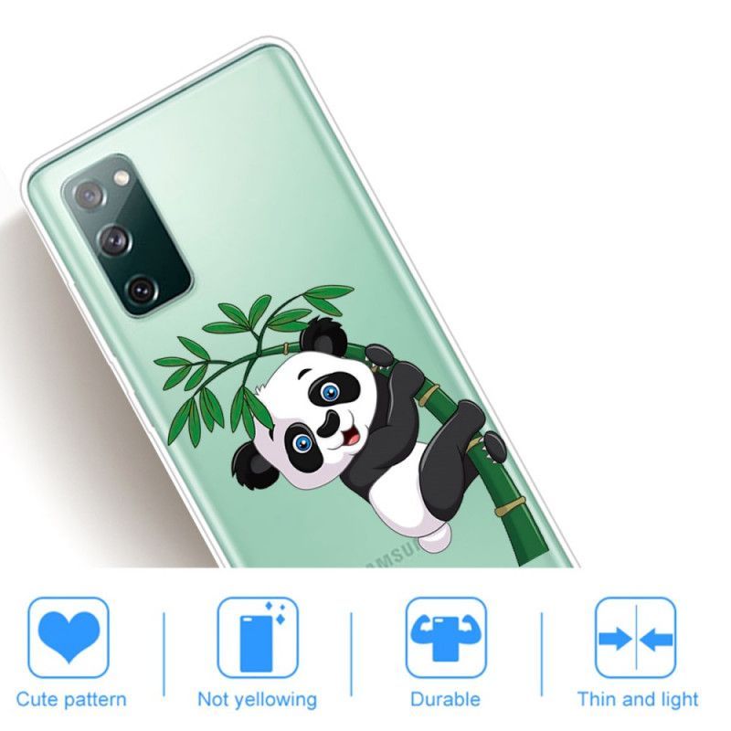 Kryt Samsung Galaxy S20 Fe Průhledná Panda Na Bambusu