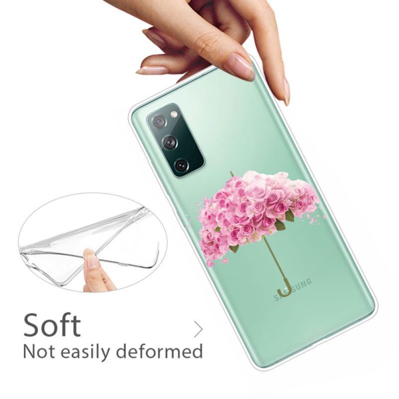 Kryt Samsung Galaxy S20 Fe Růžový Deštník