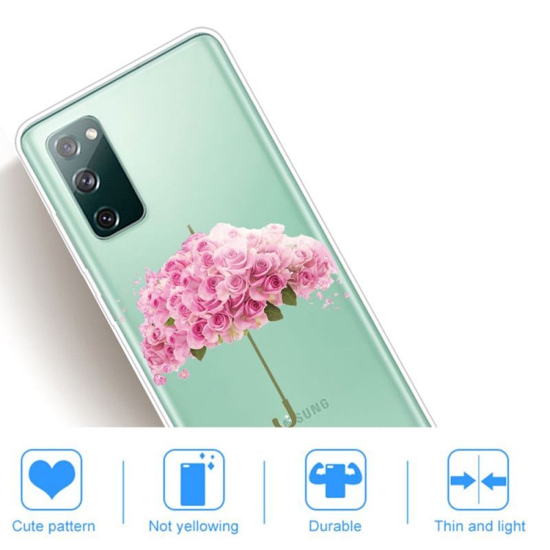 Kryt Samsung Galaxy S20 Fe Růžový Deštník