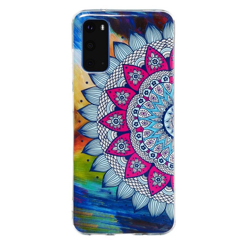 Kryt Samsung Galaxy S20 Fluorescenční Barevná Mandala