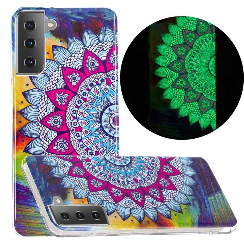 Kryt Samsung Galaxy S21 5g Fluorescenční Barevná Mandala